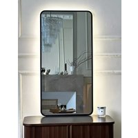 Зеркало с подсветкой  eMZe Smartphone 50x100 LED.UV.SMART.50.100.CHE (черный)