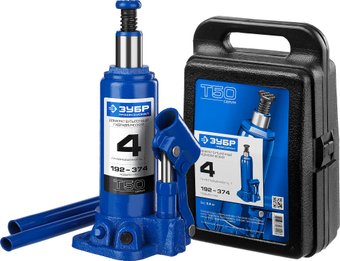 Бутылочный домкрат Зубр Профи 43060-4-K 4т