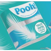 Туалетная бумага Pooh! Aroma Delux 3 слоя 4 рулона