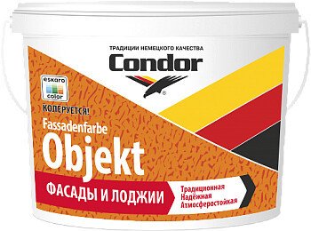 

Краска Condor Fassadenfarbe Objekt 7.5 кг (белый матовый)