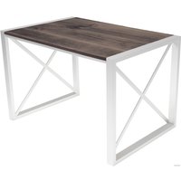 Кухонный стол Buro7 Лофт 110 (классика, дуб мореный/белый)