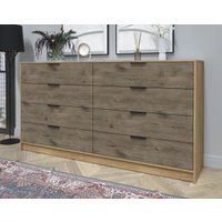 Комод Интерлиния Концепт КТ-К197 (дуб веллингтон/дуб золотой)