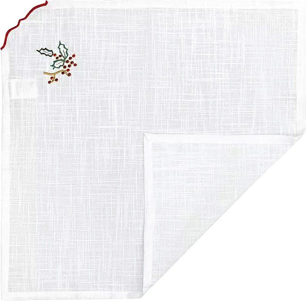 

Сервировочная салфетка Tkano New Year Essential Festive wreath TK24-NA0002 (белый)