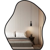 Зеркало EMZE 76x92 LED.CLOUD.UV.76.92.CHE.4K (черный с УФ-окантовкой и подсветкой)