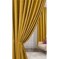 Штора Mio Tesoro Canvas 150х260 (горчичный)