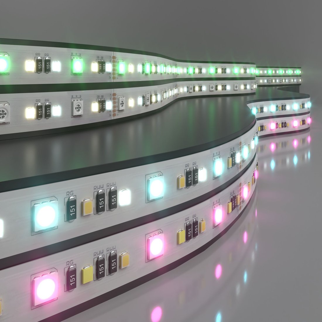 

Светодиодная лента Elektrostandard 24V 16W 90Led 5050+2835+2835 IP20 MIX RGB/теплый белый/холодный белый, 5м a053707