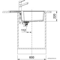 Кухонная мойка Franke UBG 611-78L (оникс)