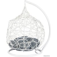 Подвесное кресло BiGarden кокон из искусственного ротанга (белый)