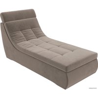 Элемент модульного дивана Лига диванов Холидей люкс 105631 (велюр, коричневый)