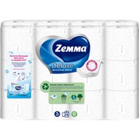 Туалетная бумага Zemma Deluxe Деликатная Забота 3 слоя (24 рулона)