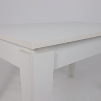 Кухонный стол ЭлиГард Stan 1180-1570x760x745 (белый структурный)