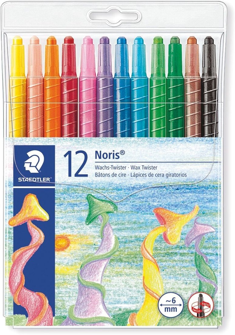 

Восковые мелки Staedtler 221 NWP12 (12 цв.)