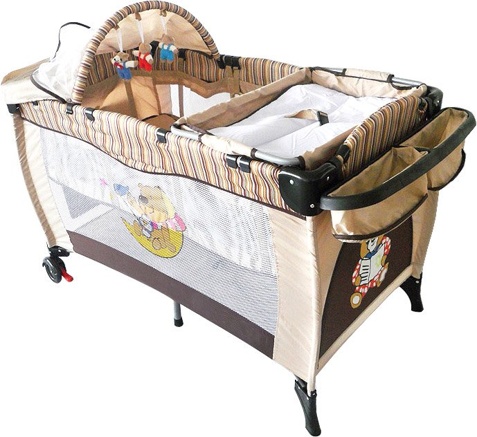 

Манеж-кровать Baby Prestige Delux 2 уровня (бежевый)