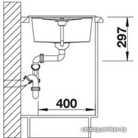 Кухонная мойка Blanco Metra 45 S 525914 (черный)