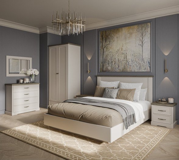 

Кровать Anrex Toscana New 160 с ПМ (персидский жемчуг/каньон)