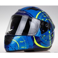 Мотошлем LS2 FF320 Stream Evo Tacho (XS, сине-желтый глянцевый)