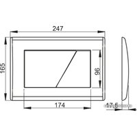 Панель смыва Alcaplast M172