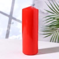 Свеча Дарим Красиво Цилиндр 1245102 (красный)