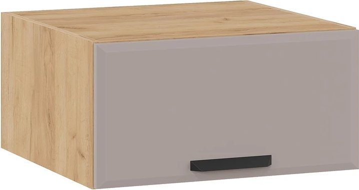 

Шкаф навесной Трия Тиана 1В8Г с одной откидной дверью (дуб крафт золотой/мокко супермат)