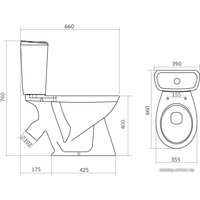 Унитаз напольный Santek Бриз (1WH202569)