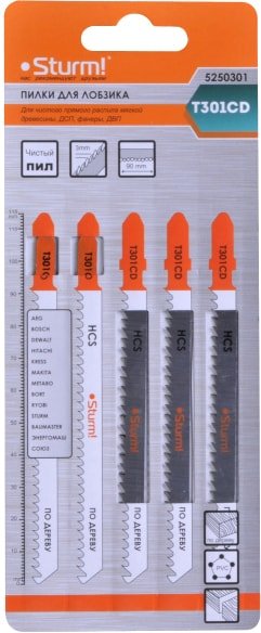 

Набор пильных полотен Sturm S-062356 (5 шт)