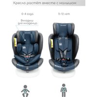Детское автокресло Amarobaby Champion Isofix AMARO-2008CH-Se/Si (серый/синий)