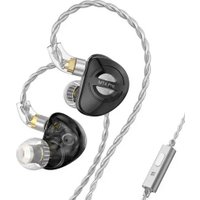 Наушники TRN MT4 Pro 3.5 мм (черный, с микрофоном)