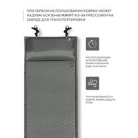 Самонадувающийся коврик RSP Outdoors Sunny 50 (серый)