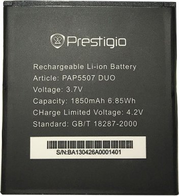 

Аккумулятор для телефона Prestigio PAP5507