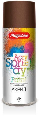 

Автомобильная краска MagicLine коричневая RAL 8014 265 г
