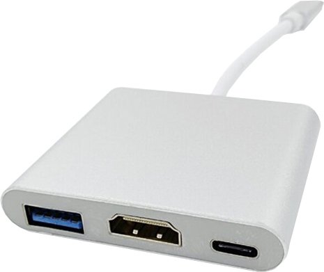 

Адаптер USBTOP USB 3.1 Type-C - HDMI/USB Type-C/USB Type-A