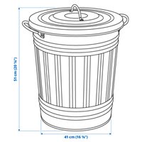 Мусорное ведро Ikea Knodd 90315312