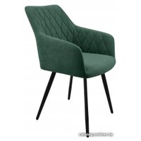 Стул Гальваник Диаманте Лофт (эмаль черный муар/Catania Izumrud)