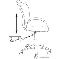 Компьютерное кресло Бюрократ CH-W296NX (белый TW-15/мультиколор красные губы)