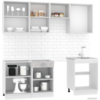 Готовая кухня Mio Tesoro Экстра-лайт 2.2 без столешницы (ателье светлый)