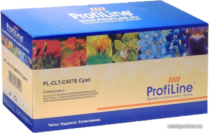 Картридж ProfiLine PL-CLT-C407S-C (аналог Samsung CLT-C407S)