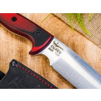 Нож Kizlyar Supreme Shark Convex AUS-8 (Cryo) Black-Red G10