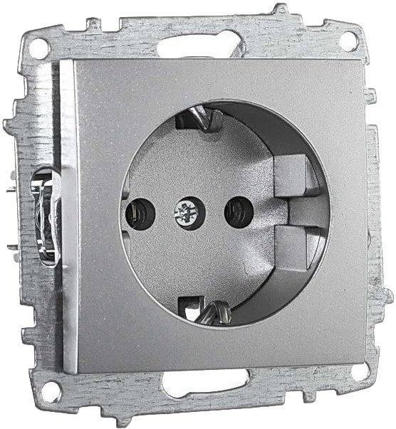 

Розетка Elbi Zena-Vega 609-011000-217 (серебристый)