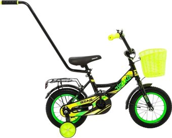 Детский велосипед Zigzag Classic 12 ZG-1201 (черный/желтый, разобранный)