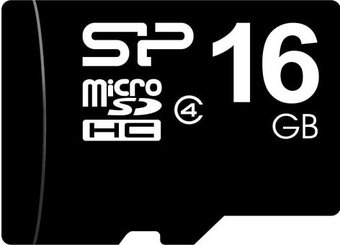 Карта памяти Silicon-Power microSDHC Class 4 SP016GBSTH004V10 16GB