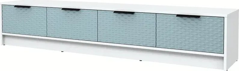 

Тумба Интерлиния ТВ Концепт КТ-ТВ4-35 Техно (белый платинум/океан)