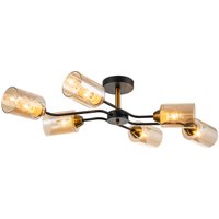 Припотолочная люстра Escada Vertigo 1131/6P (Black/Gold)