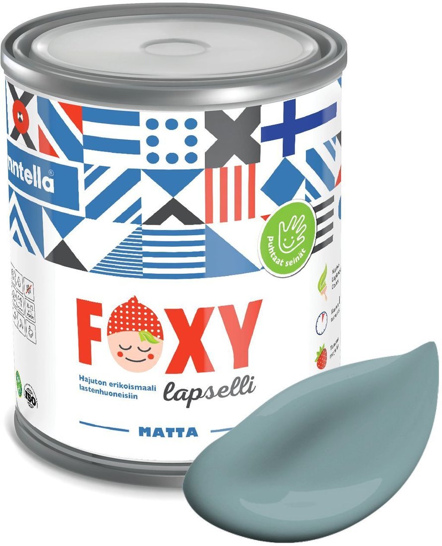 

Краска Finntella Foxy Lapselli Matte Makeinen F-50-1-1-FL279 0.9 л (голубой)