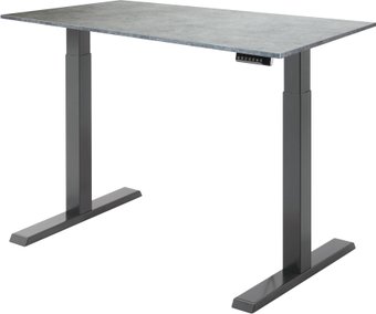 Стол с регулировкой высоты ErgoSmart Electric Desk Compact (бетон чикаго светло-серый/черный)