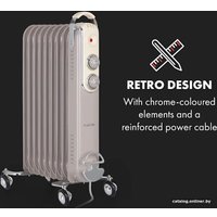 Масляный радиатор Klarstein Thermaxx Retroheat 2000W (серый)