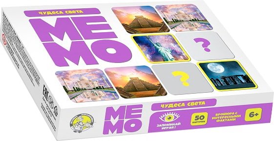 

Настольная игра Десятое королевство Мемо. Чудеса света 03591