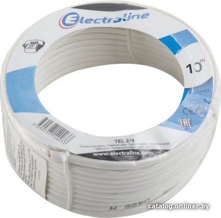 Кабель Electraline 14003 (10 м, белый)