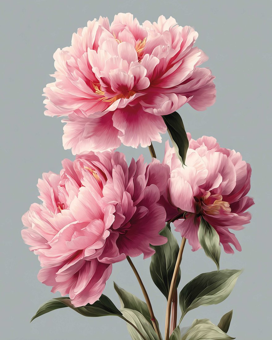 

Алмазная мозаика Феникс+ Три пиона 71336