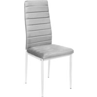 Стул Mio Tesoro Джия DC-060KD (светло-серый/белый)