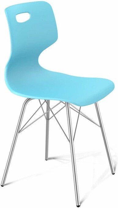 

Стул Sheffilton SHT-ST58/S64 a5-7 (голубой/хром лак)